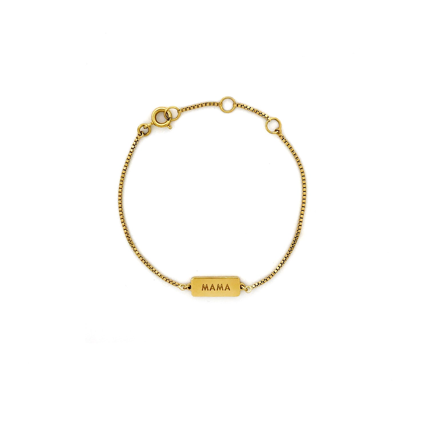 Mama on sale bracelet gold