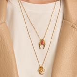 Long Box Chain Necklace
