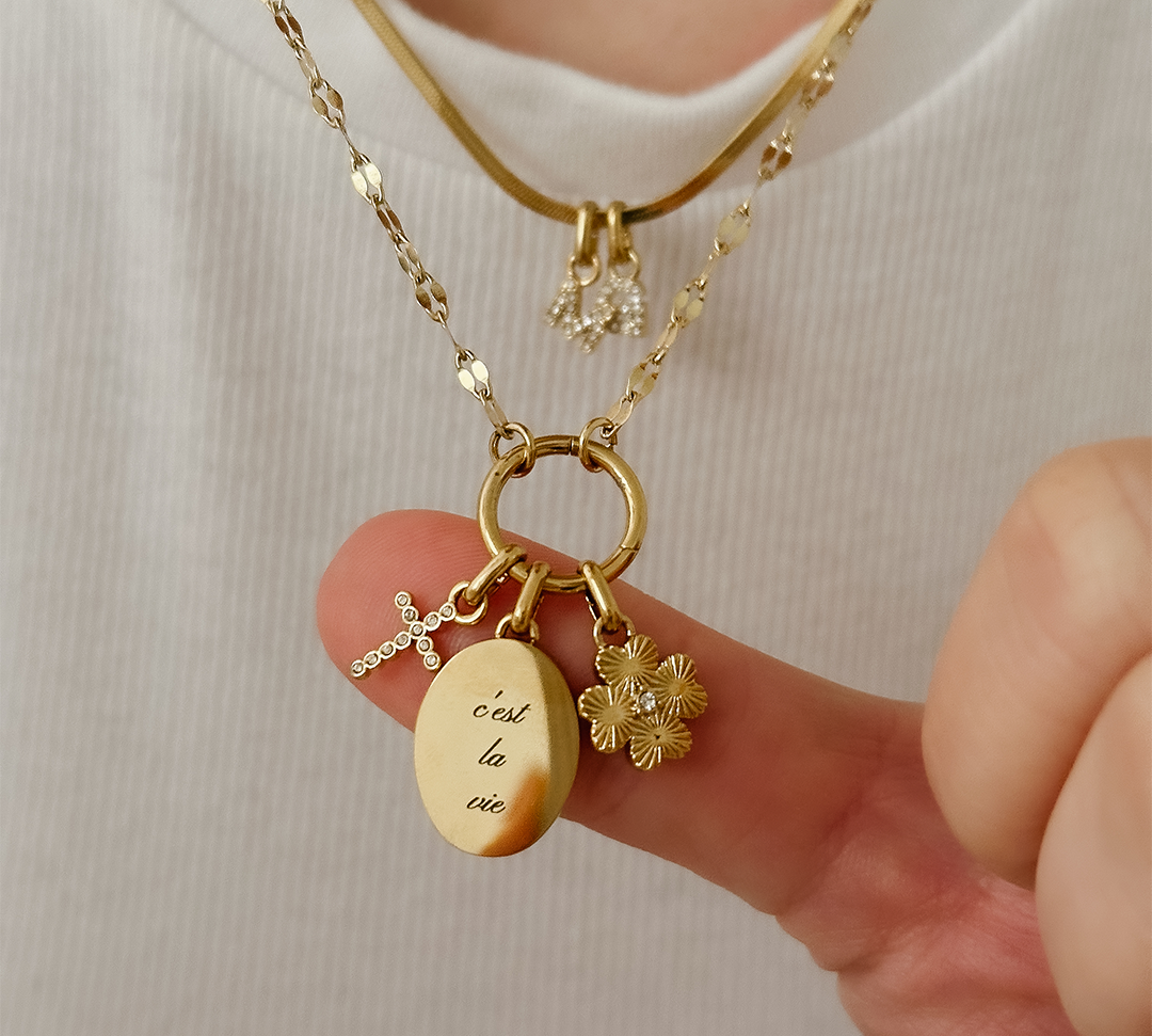 Engravable Oval Charm