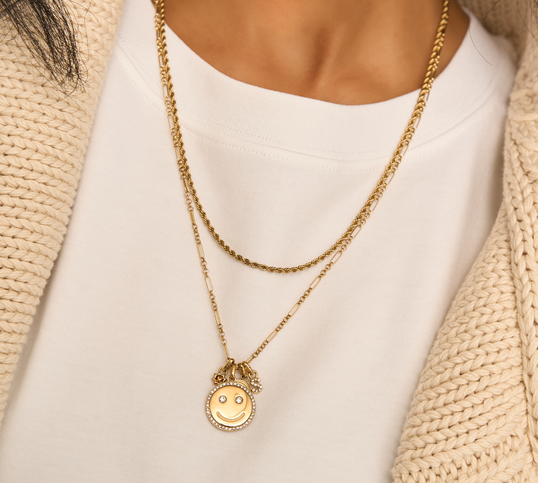 Petite Mixed Paperclip Necklace