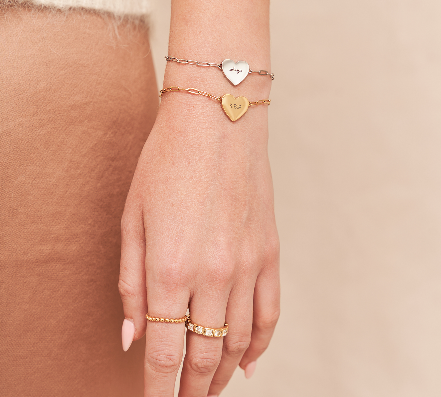 Engravable Heart Bracelet