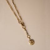 Mixed Paperclip Chain with Carabiner