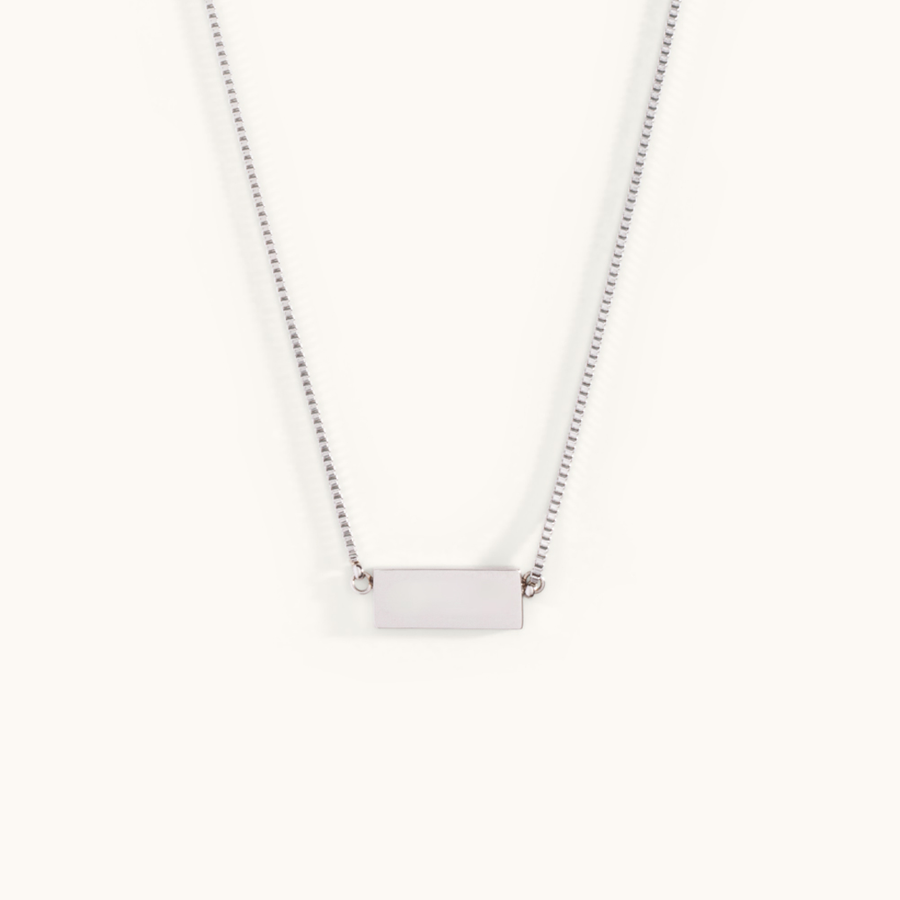Engravable Bar Necklace