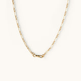 Mixed Paperclip Chain with Carabiner